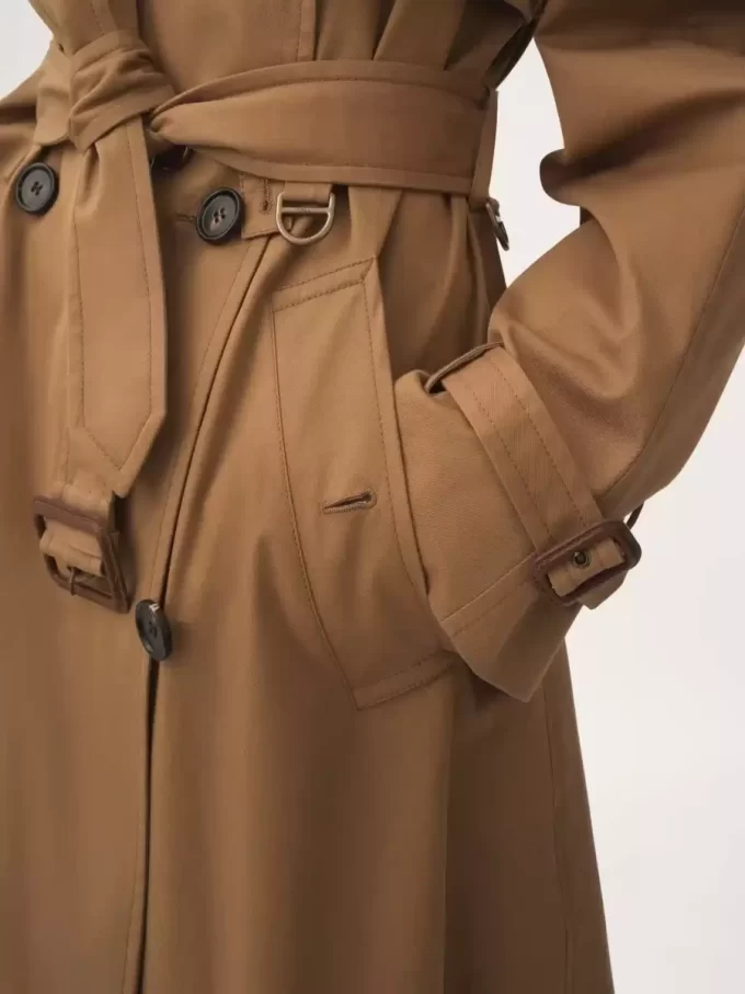 Trench long en gabardine de coton Trench long en gabardine de coton