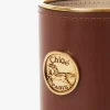 Étui à parfum en cuir brillant