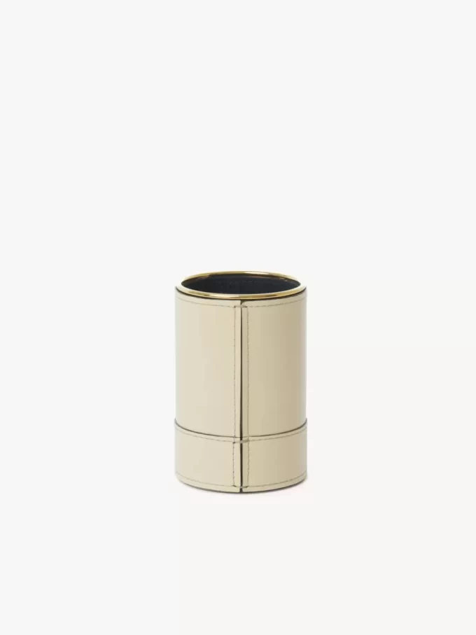 Étui à parfum en cuir brillant
