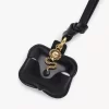 Étui pour écouteurs Chloé Symbols Snake en cuir grainé