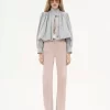 Veste boule froncée en toile de coton