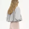 Veste boule froncée en toile de coton