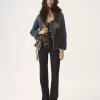 Veste d’équitation à basque en denim Veste d’équitation à basque en denim