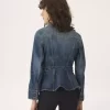 Veste d’équitation à basque en denim Veste d’équitation à basque en denim
