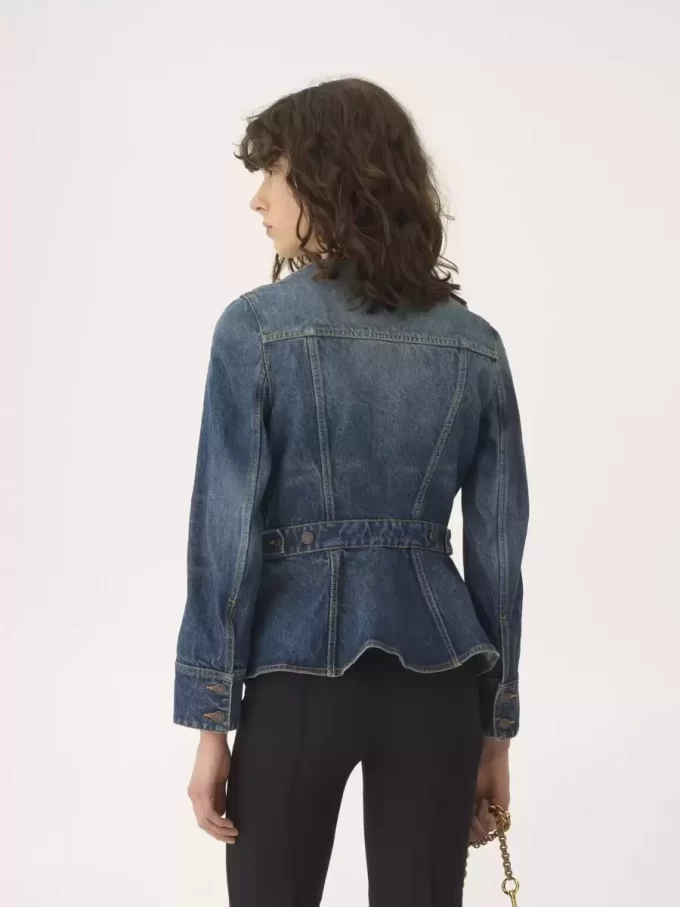 Veste d’équitation à basque en denim Veste d’équitation à basque en denim
