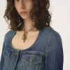 Veste d’équitation à basque en denim Veste d’équitation à basque en denim