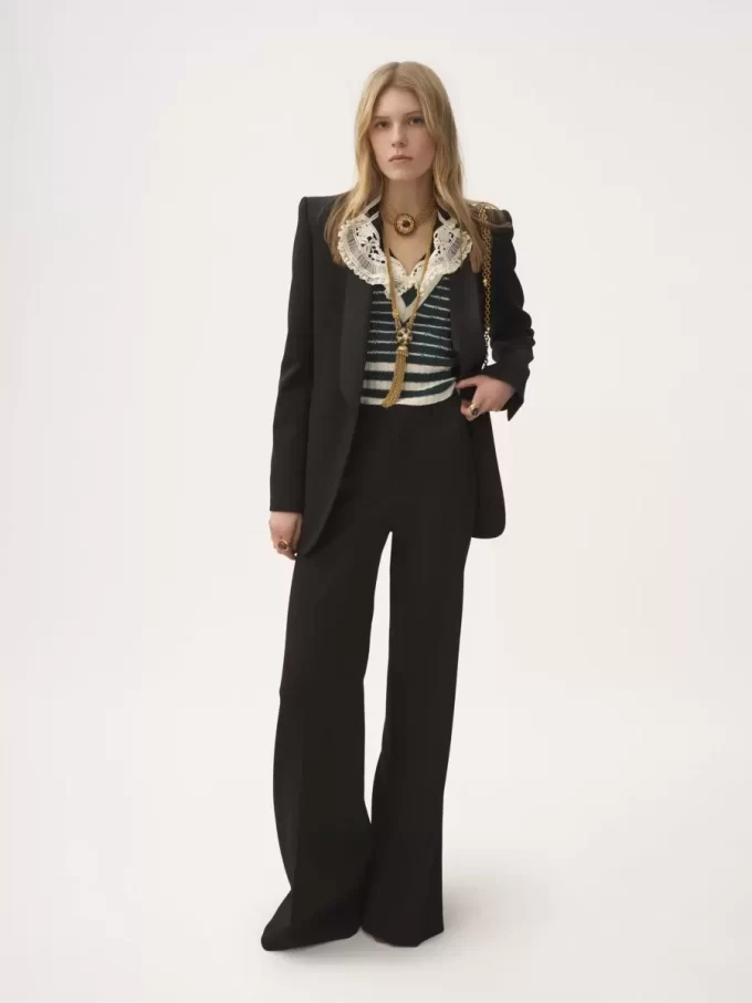 Veste de smoking en laine grain de poudre Veste de smoking en laine grain de poudre