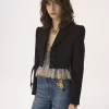 Veste Spencer courte en crêpe de laine Veste Spencer courte en crêpe de laine