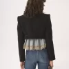 Veste Spencer courte en crêpe de laine Veste Spencer courte en crêpe de laine