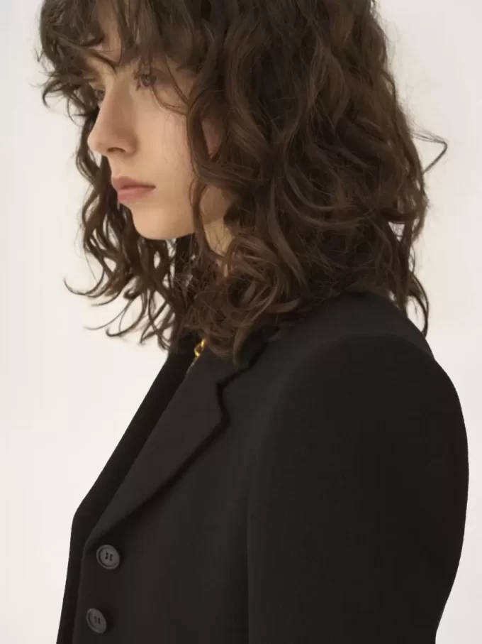 Veste Spencer courte en crêpe de laine Veste Spencer courte en crêpe de laine