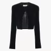 Veste Spencer festonnée en velours Veste Spencer festonnée en velours