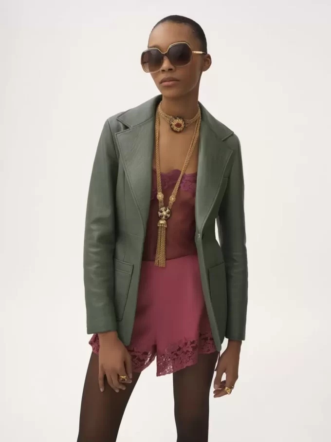 Veste sur mesure en cuir Veste sur mesure en cuir