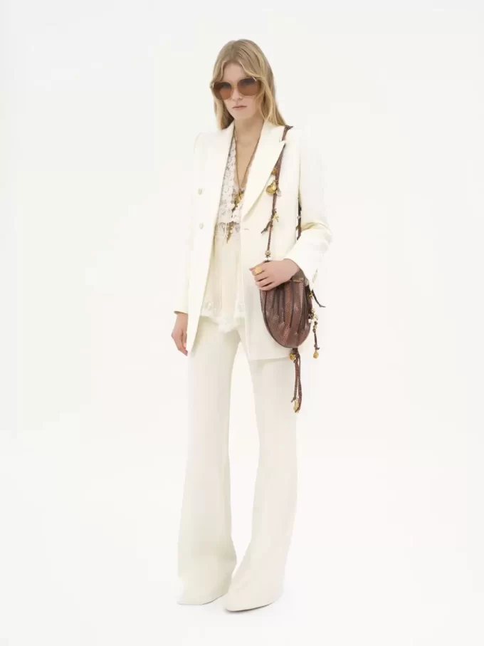 Veste sur mesure en jacquard de coton mélangé Veste sur mesure en jacquard de coton mélangé