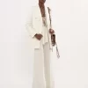 Veste sur mesure en jacquard de coton mélangé Veste sur mesure en jacquard de coton mélangé