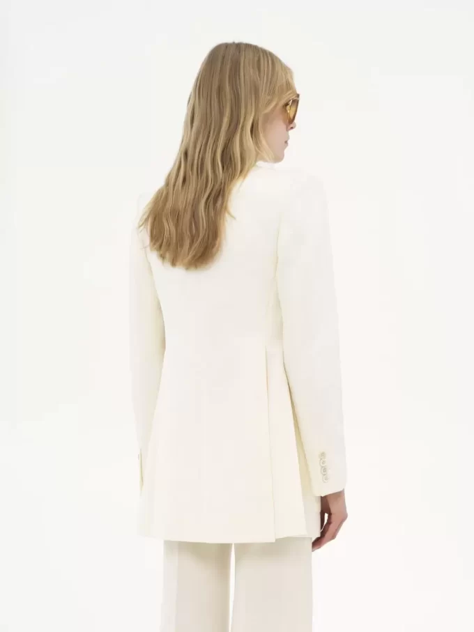 Veste sur mesure en jacquard de coton mélangé Veste sur mesure en jacquard de coton mélangé