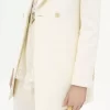 Veste sur mesure en jacquard de coton mélangé Veste sur mesure en jacquard de coton mélangé