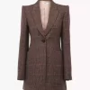 Veste sur mesure en laine à carreaux Veste sur mesure en laine à carreaux