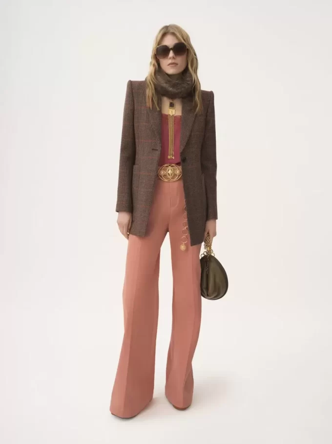 Veste sur mesure en laine à carreaux Veste sur mesure en laine à carreaux