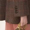 Veste sur mesure en laine à carreaux Veste sur mesure en laine à carreaux