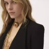 Veste tailleur croisée en bouclette de laine Veste tailleur croisée en bouclette de laine