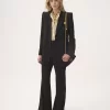 Veste tailleur croisée en mélange crêpe Veste tailleur croisée en mélange crêpe
