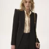 Veste tailleur croisée en mélange crêpe Veste tailleur croisée en mélange crêpe