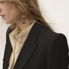Veste tailleur croisée en mélange crêpe Veste tailleur croisée en mélange crêpe