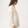 Veste tailleur croisée en mélange de coton Veste tailleur croisée en mélange de coton