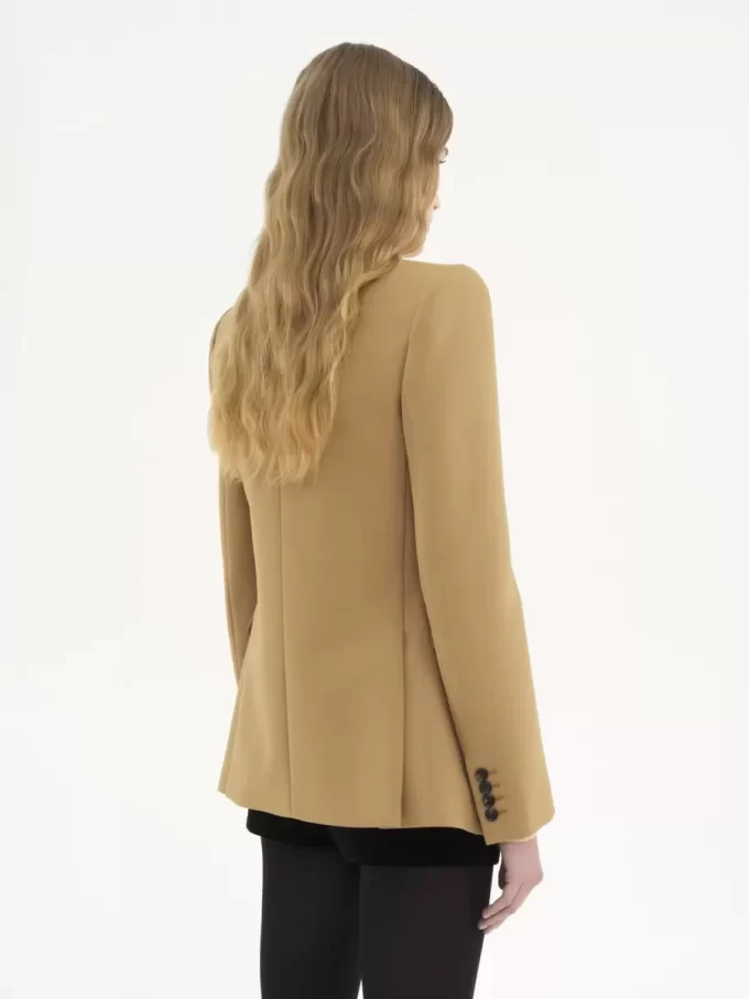Veste tailleur en laine grain de poudre Veste tailleur en laine grain de poudre