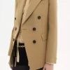 Veste tailleur en laine grain de poudre Veste tailleur en laine grain de poudre