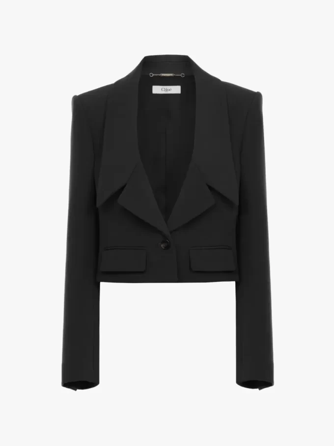 Veste tailleur Heritage en gabardine de laine Veste tailleur Heritage en gabardine de laine