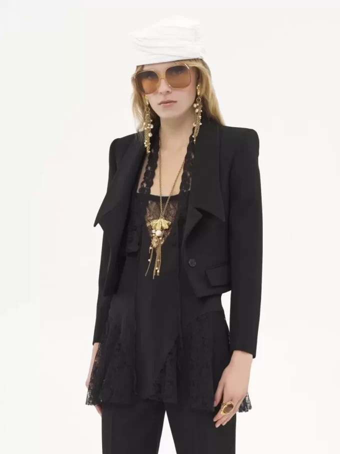 Veste tailleur Heritage en gabardine de laine Veste tailleur Heritage en gabardine de laine
